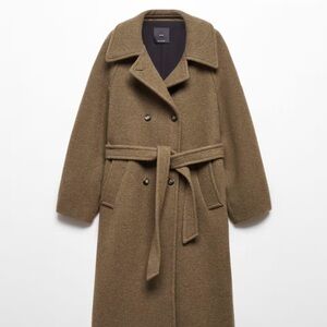 MANGO Double-breasted Manteco wool coat (NWT)